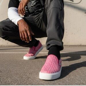 Balmain
Canvas Printed Sneakers w/ Tags